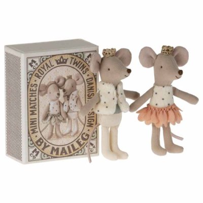 Maileg mice in a box, royal twins
